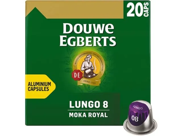 Lungo Moka Royal Koffiecapsules Intensiteit 8 Pak 20 stuks