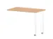 table de rallonge,haut. régl.,HxlxP 720-840x1000x600mm,NE-érable