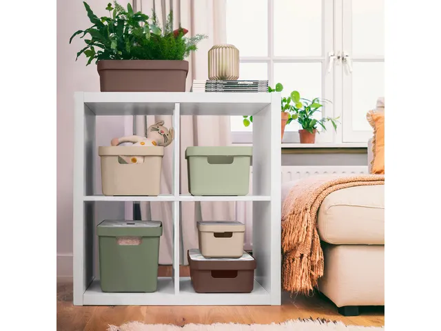Sigma Home opbergbox 32L beige - 44,5x34,5x24,3cm