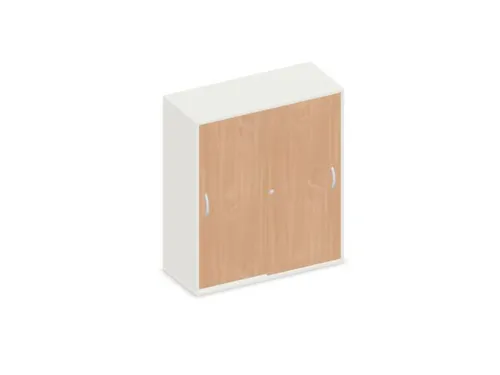 schuifdeurkast,HxBxD 1150x1000x430mm,decor romp wit,decor front beuken