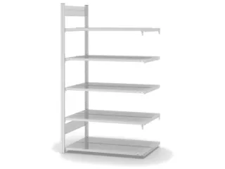 Inhaakstelling Aanbouwveld 1750x1010x635mm 5Legborden Dubbel Ral7035 - 2