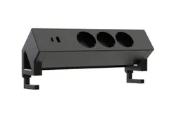 Stekkerdoos Euroseats opbouw 3 voudig USB A+C zwart