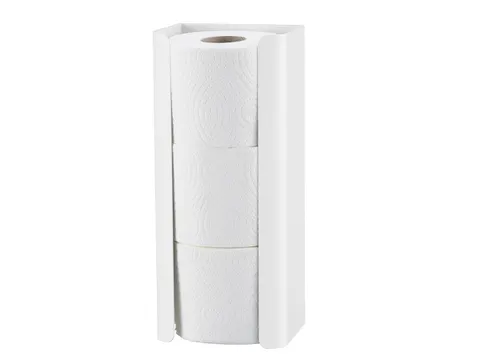 Toiletpapier houder Trio 3 rollen Wit
