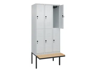 Dubbeldekse dekenkist,HxBxD 2120x900x815mm,3x2vak.,vak B 300mm - 2