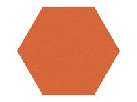 Prikbord Zeshoek Oranje Kleur 2211 Bulletin Paneel Ø 60cm frameloos
