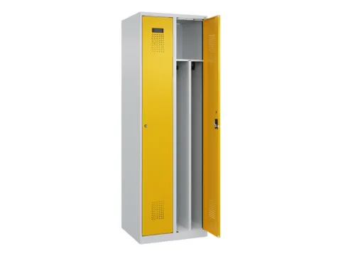 locker voor scheiding van kleding,HxBxD 1850x600x500mm,2vak
