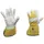 My-T-Gear mechanische lederen handschoenen, blauw/geel/grijs, maat 9,