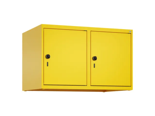 opzetkast,v. locker,2vak.,vak B 400mm,HxBxD 500x800x500mm,draaigrendel