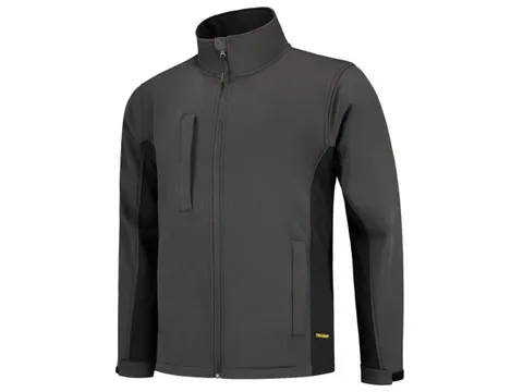 Tricorp 402002 TJ2000 Bicolor softshell, grijs/zwart, maat 5XL, per st