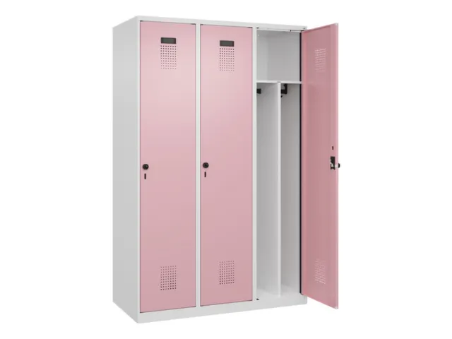 locker voor scheiding van kleding,HxBxD 1850x1200x500mm,3vak