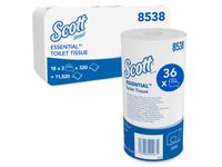 Scott 8538 ESSENTIAL toiletpapier 2-laags Wit Pak a 36 Rol