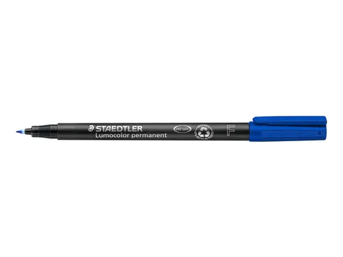 Viltstift Staedtler OHP Lumocolor 318 Fijn 0.6mm Blauw