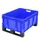 Euronorm Stapelbak Pp 320x800x600mm 127liter Dubbele Bodem Met Sleden