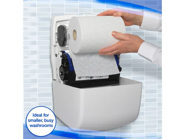 Handdoekroldispenser Kimberly Clark Aquarius Slimroll wit 7955