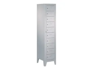 Vakken-/sorteerkast 1850x400x500 1x10 Vakken Poten Ral7035 - 1
