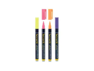 Krijtstift Securit Sma-100 Rond 1-2mm Assorti 4 stuks - 1