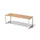 bureau,HxBxD 740x2200x800mm,blad beuken,sledeframe verkeerswit