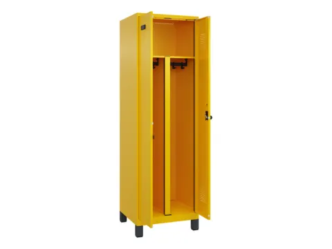 PBM-locker,HxBxD 1950x600x500mm,2vak,vak B 300mm,draaigrendel
