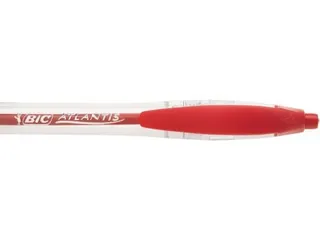 Balpen Bic Atlantis classic grip clic medium rood - 3