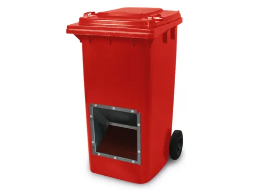 verrijdbare zoutbak,240l,HxBxD 1075x580x730mm,HDPE,m. m. ingreep