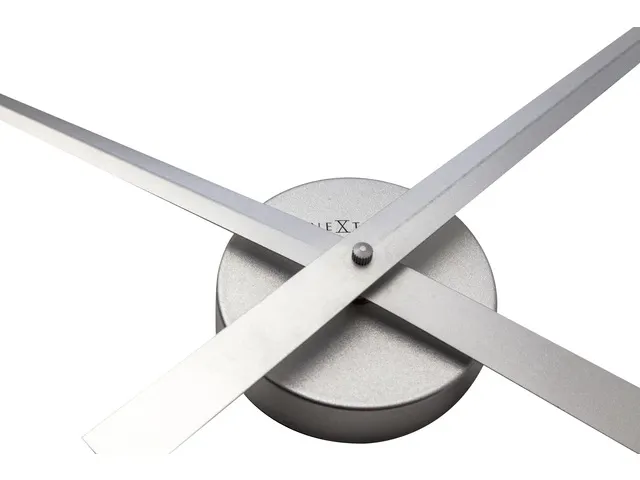 Horloge murale NeXtime Hands Ø85cm aluminium/argent