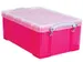 Opbergdoos 9 Liter Transparant Roze