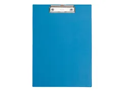 Klembordmap MAUL A4 staand met penlus PVC neon lichtblauw