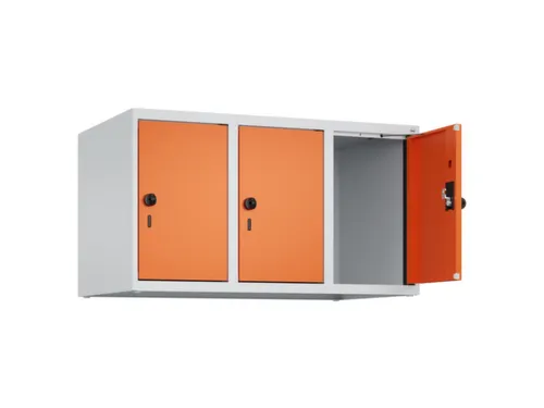 opzetkast,v. locker,3vak.,vak B 300mm,HxBxD 500x900x500mm,draaigrendel