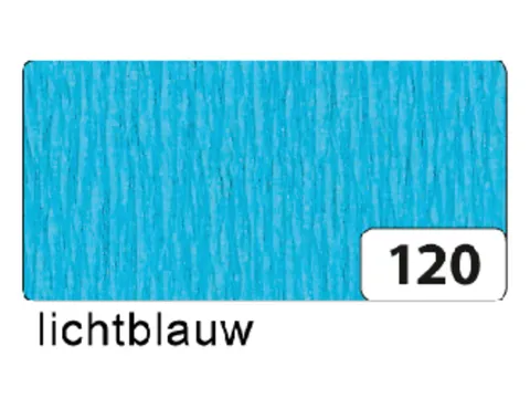 Crêpepapier Folia 50x250cm 10vel 120 lichtblauw