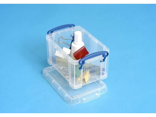 Opbergbox Really Useful 0.7 liter 155x100x80mm transparant wit