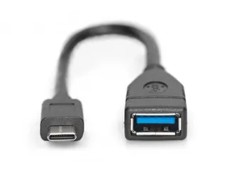 USB Type-C-adapterkabel OTG Type-C-A St/Bu 0,15m 3A 5GB 3.0-versie zwa - 6