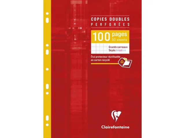 ringbandinterieur Metric A4 9-gaats dubbel 50 vel seyès