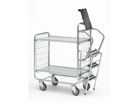 Ladderwagen Draagverm. 200kg 2 Etages 620x 425mm 3 Treden