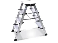 Vouwtrapje Aluminium H 850Mm Aan Beide Zijden Te Gebruiken 2X4Treden