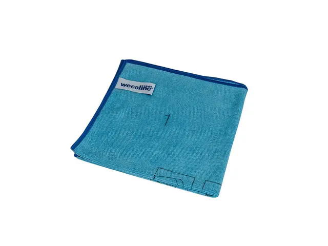 Microvezeldoek gebreid, met vouwinstructie 40x40cm Blauw 10 Stuks