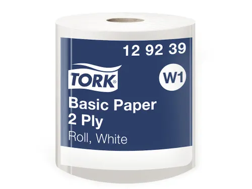 Tork Poetspapier Rol Basic 129239 2-Laags W1 Wit