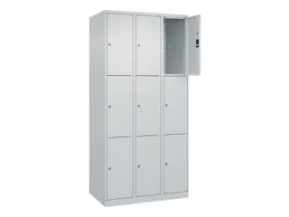 lockerkast,HxBxD 1850x900x500mm,3x3vakken,vak B 300mm,cil.-slot - 1