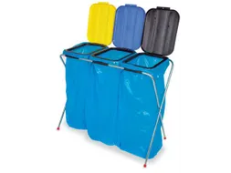 Lichte Afvalverzamelaar 3x70/120 liter 810x960x410mm Deksel