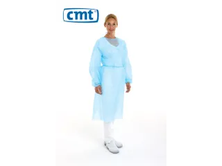 Pp Non Woven Isolatieschort Blauw Latex Vrij Regular Weight 100 Stuks - 2
