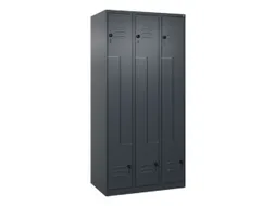 Z-garderobekast,HxBxD 1850x900x500mm,vak B 150/300mm,draaigrendel