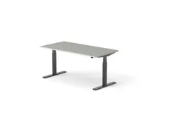 Elektrisch ihv bureau HxBxD 640-1300x1600x800mm blad grijs
