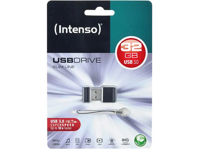 Intenso Usb Stick 3.0 32gb Zwart Slim