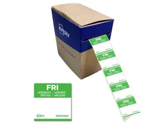 Etiket Avery HACCP vrijdag groen 25x25mm 1000 stuks