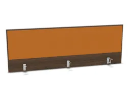 opzetpaneel bureau aanbouw achter NV bruin hickory BN3005-geel 1600mm