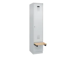 locker met bank,HxBxD 1950x400x815mm,1vak,vak B 400mm,cilinderslot - 2