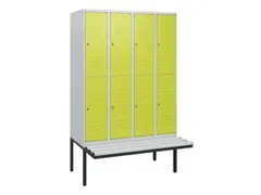 Dubbeldekse dekenkist,HxBxD 1950x1200x815mm,4x2vak.,vak B 300mm