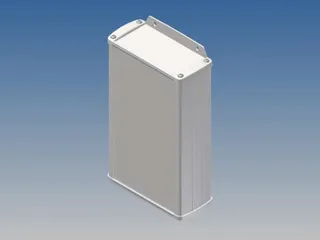 Aluminium Behuizing - WIT - 175x105.9x45.8mm - Met Flens - 1