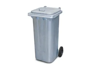 container,120l,HxBxD 920x475x565mm,deksel staal,romp vuurverzinkt - 1