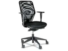 Bureaustoel Net Zwart Synchroonmechaniek Met Verstelbare Armleuningen