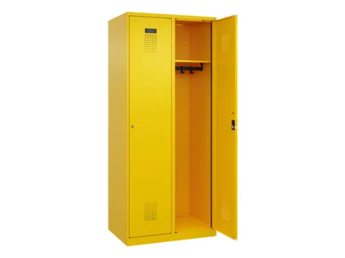 locker,HxBxD 1850x800x500mm,2vak,vak B 400mm,cil.-slot,staand op vloer